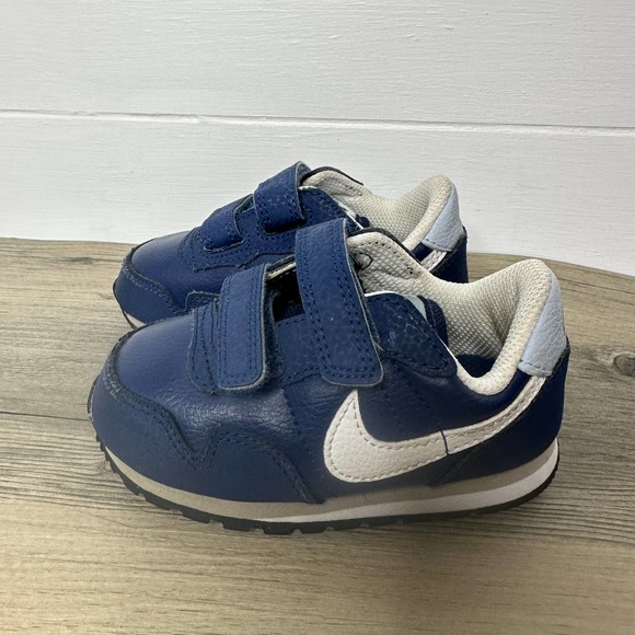 Nike Metro Plus Shoes sneakers baby infant hook and loop navy blue 6C - Picture 4 of 7